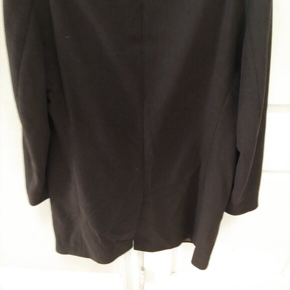 Cardinal Of Canada Wool BlenOvercoat Men 46R Black Luxury Coat Button Up - Picture 10 of 10